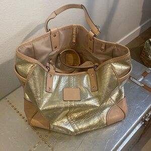 Gold Coach Bag